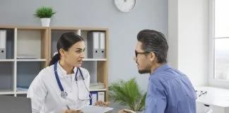 Healthcare Providers with her patient during consultation