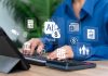 Payroll is Becoming the Operating System of the Global Workforce Automated Payroll System Concept, Businesswoman Use Tablet for Salary Processing, Financial Accuracy, Smart Accounting, Digital Payment Automation, HR Efficiency, Modern Payroll Management Technology