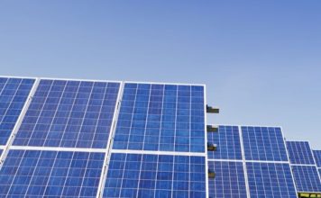 UAE Energy Strategy - blue solar panel boards