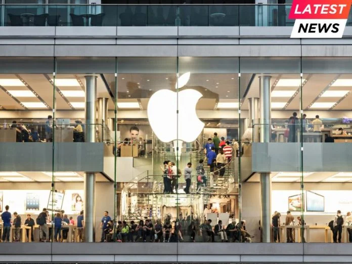 Apple store stock photo