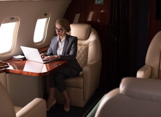 C-suite executives private aviation