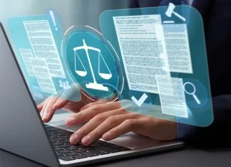 Online Reputation Management - Lawyer reviewing legal documents