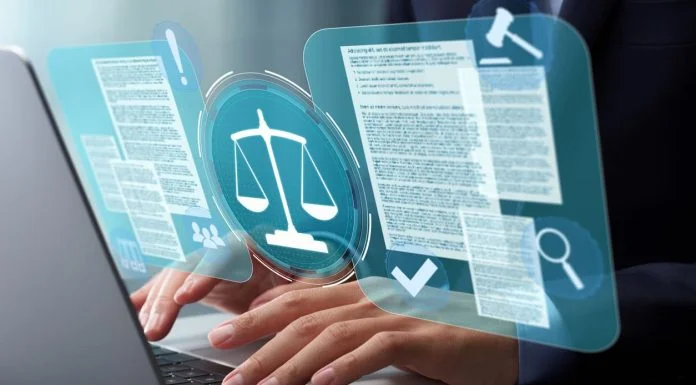 Online Reputation Management - Lawyer reviewing legal documents