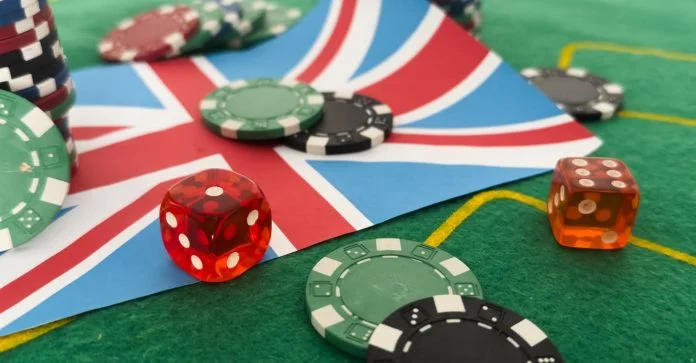 iStock-2215724635 (1) UK Casino Sites - poker chips and flag of Great Britain