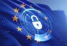 Top 3 Pentest as a Service Platforms for European Enterprises in 2026 Padlock icon on EU flag with glowing digital elements in soft blur style on blue background, symbolizing secure data protection, Pentest concept