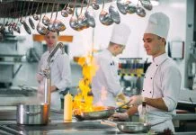 How Professional Kitchen Clothing Can Support Staff Performance and Workplace Safety Chef wearing Kitchen Clothing for Safety