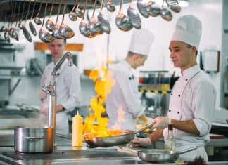 How Professional Kitchen Clothing Can Support Staff Performance and Workplace Safety Chef wearing Kitchen Clothing for Safety