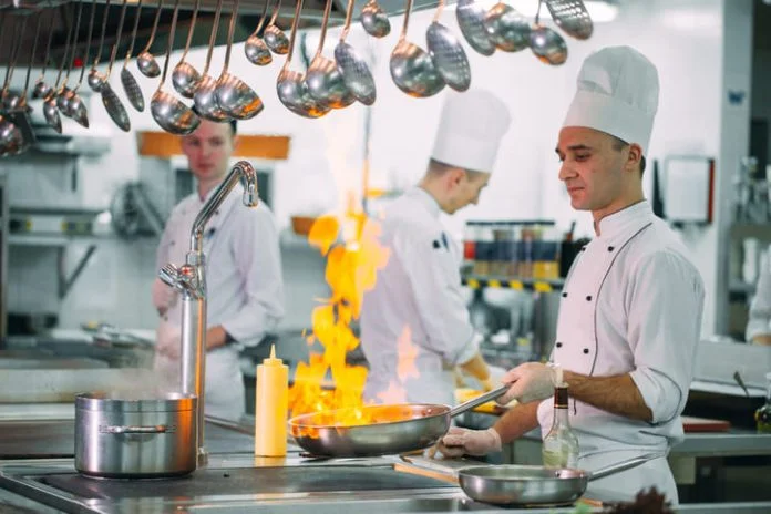 iStock-1271539567 (1) Chef wearing Kitchen Clothing for Safety