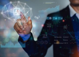 Businesses Are Successfully Adopting AI - businessman interaction with AI