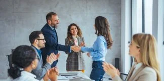 Female in Business taking over opportunity