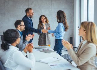 Female in Business taking over opportunity